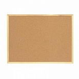 Доска пробковая Attache (45x30см, деревянная рамка, коричневая)