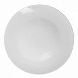 Тарелка фарфоровая Collage диаметр 200мм, белая (фк687)