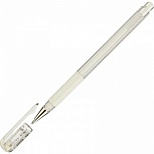 Ручка гелевая Pentel Hybrid Gel Grip (0.4мм, белый, резиновая манжетка) 1шт. (K118-LW)