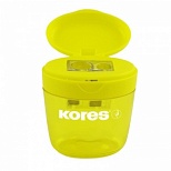 Точилка ручная пластиковая Kores Deposito (2 отверстия, с контейнером)