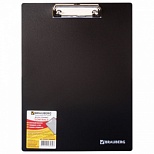 Доска-планшет Brauberg Contract (А4, до 50 листов, плотный пластик) черный (223491), 45шт.