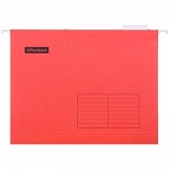 Подвесная папка А4 OfficeSpace (310x240мм, до 80л., картон) красная, 10шт. (296358)