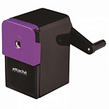 Точилка для карандашей механическая Attache Selection (1 отверстие) черный/фиолетовый, 6шт.