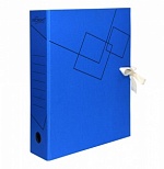 Короб архивный inФОРМАТ (А4, 75мм, микрогофрокартон, собранный) синий