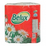 Полотенца бумажные 2-слойные Belux, рулонные, 2 рул/уп по 60 листов, 12 уп. (820)