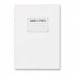 Бухгалтерская книга учета (А4, 48л, клетка, скрепка) обложка картон