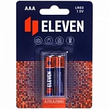 Батарейка Eleven AAA/LR03 (1.5 В) алкалиновая (блистер, 2шт.) (301744)