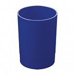 Подставка для пишущих принадлежностей Стамм "Лидер", круглая, пластик синий (ПС-30504)