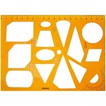 Трафарет геометрических фигур Рантис "Сечение", 19.5см (РЛС01)
