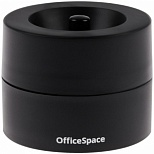 Скрепочница магнитная открытая OfficeSpace, без скрепок, черная, картонная коробка (331462), 24шт.