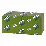 Салфетки бумажные 24x24см, 1-слойные Luscan Profi Pack, зеленые, 400шт.