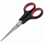 Ножницы Офисмаг Soft Grip 140мм, симметричные ручки, остроконечные, черно-красные (236454), 12шт.