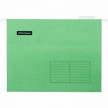 Подвесная папка А4 OfficeSpace (310x240мм, до 80л., картон) зеленая, 10шт. (296360)