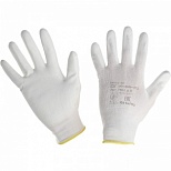 Перчатки защитные нейлоновые с полиуретановым покрытием, размер 7 (S), 1 пара