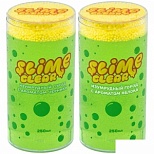Слайм (лизун) Slime "Clear-slime. Изумрудный город", зеленый, с пенопласт. шариками, аромат разный, 250г (S130-35), 20шт.