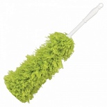 Щетка-метелка ручная для смахивания пыли Лайма, ручка пластик, 58см, зеленая (603618)