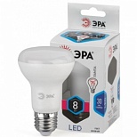 Лампа светодиодная Эра LED (8Вт, Е27, рефлектор) холодный белый, 1шт. (R63-8W-840-E27, Б0028490)