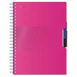 Бизнес-тетрадь А4 Attache Digital, 140 листов, клетка, на спирали, розовая (225x300мм)