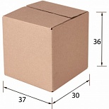 Короб картонный 370х300х360мм, картон бурый Т-22 профиль В, 1шт. (503212)