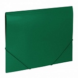 Папка на резинках пластиковая Brauberg Office (А4, 37мм, до 300 листов) зеленый (227710)