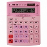 Калькулятор настольный Staff STF-888-12-PK (12-разрядный) розовый (250452), 20шт.