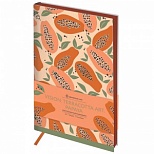 Ежедневник недатированный А5 Greenwich Line "Vision. Terracotta Art. Papaya" (136 листов) обложка кожзам, тонир.блок, цветной срез (ENA5_38792)