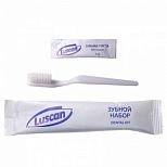 Набор зубной Luscan флоупак (зубная щетка, паста) 300шт.