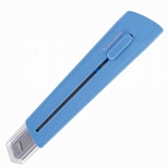 Нож канцелярский 18мм Brauberg Delta, автофиксатор, голубой (237087)