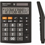 Калькулятор настольный Brauberg Ultra-12-BK (12-разрядный) черный (250491)