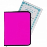 Папка-конверт на молнии Attache Neon (А4, 700мкм, пластик) розовая