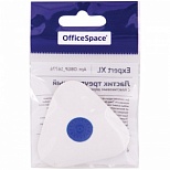 Ластик OfficeSpace Expert XL (треугольный, термопл. резина, 50x50x9мм) пластик.держатель, 1шт. (OBGP_16776)