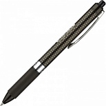 Ручка гелевая автоматическая Pentel OhGel (0.35мм, черный, резиновая манжетка) 1шт. (K497А)