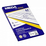 Этикетки самоклеящиеся ProMEGA Label Basic (105х37мм, белые, 16шт. на листе А4, 50 листов)
