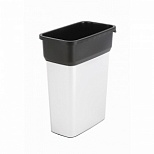 Контейнер для мусора 55л Vileda Гео, пластик серый/черный, 610х290x490мм (137728)