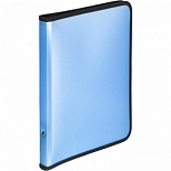 Папка-конверт на молнии Attache Selection Breeze (А4, 700мкм, пластик) голубая