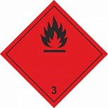 Знак безопасности Технотерра "Легковоспламеняющиеся жидкости О3" (250x250мм, полипропиленовая пленка) 1шт.