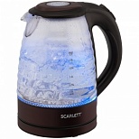 Чайник электрический Scarlett SC-EK27G97, 2200Вт, стекло, коричневый