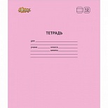 Тетрадь школьная 12л, А5 №1 School "Отличник" (линейка, розовая обложка) 10шт.