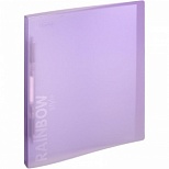 Папка-скоросшиватель с пружинным механизмом Attache Rainbow Style (А4, до 150л., пластик) фиолетовая, 20шт.
