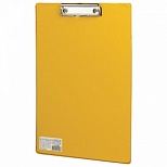 Доска-планшет Brauberg Comfort (А4, до 50 листов, картон/пвх) желтый (222662), 45шт.