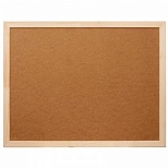Доска пробковая Attache Economy Softboard (30x45см, иск.пробка, деревянная рамка, коричневая)