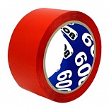 Клейкая лента (скотч) упаковочная Unibob 600 (48мм x 66м, 45мкм, красная) (30268)