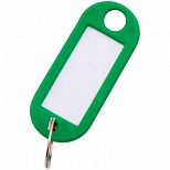 Брелок для ключей пластиковый OfficeSpace, 52мм, зеленый, 10шт. (268450)