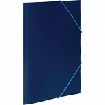 Папка на резинках пластиковая Attache (А4, 15мм, до 200 листов) синий