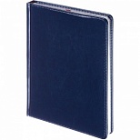 Ежедневник недатированный А5 Альт Sidney Nebraska (136 листов) обложка кожзам, синий, серебристый сбрез