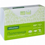 Полотенца бумажные для держателя 2-слойные OfficeClean Professional, листовые Z-сложения, 20 пачек по 190 листов (246254/Р)