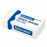 Ластик Brauberg Simple (38х20х10мм, термопластичная резина) бумажный рукав, 1шт. (228073)