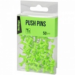 Кнопки силовые Berlingo, цветные, зеленые, пвх-упаковка, 50шт. (PN5030b), 24 уп.