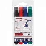 Набор маркеров для досок Edding E-363 (скошенный, 1-5мм, 4 цвета) 4шт. (E-363/4S)