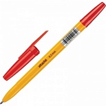 Ручка шариковая Attache Economy (0.5мм, красный цвет чернил, оранжевый корпус) 1шт.